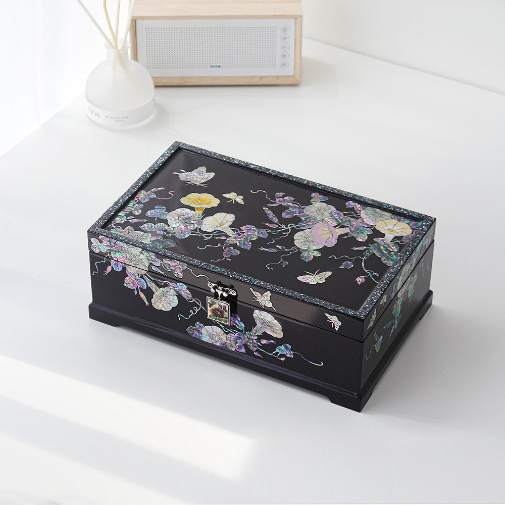 Najeon Mother-of-Pearl Jewelry Box - 2 - Tier - view 4