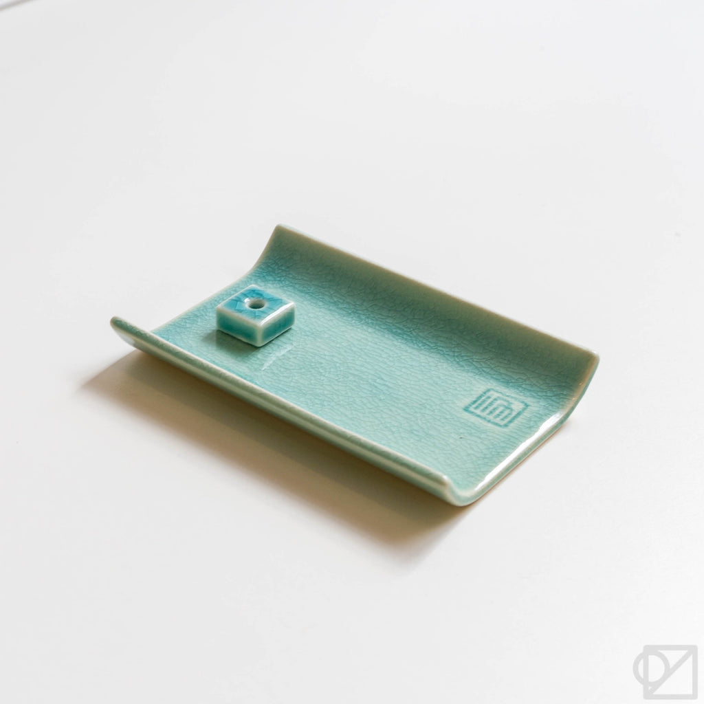 Nippon Kodo Yukari Plate Incense Burner Green