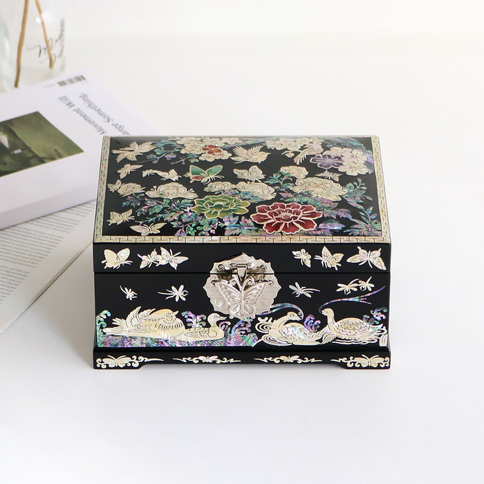 Najeon Mother-of-Pearl Jewelry Box — Peony 18cm