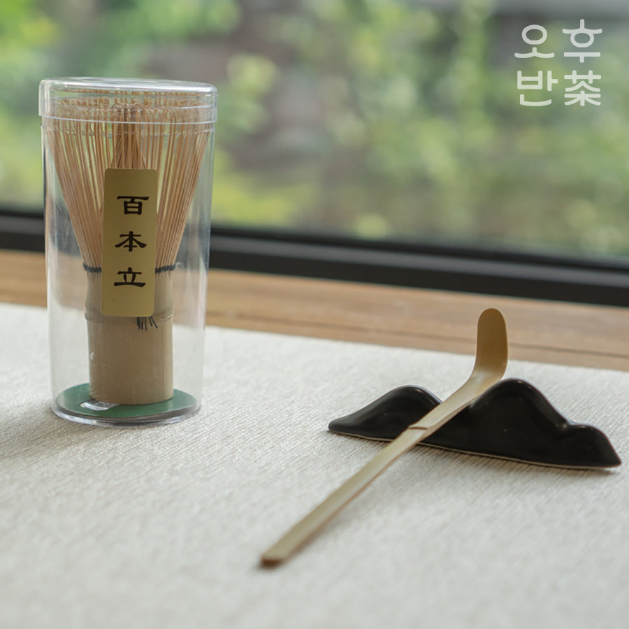 KOHGANE Korean Tea Ceremony Tea Bowl Tea Scoop Matcha Whisk - Tea Ritual Object - view 5