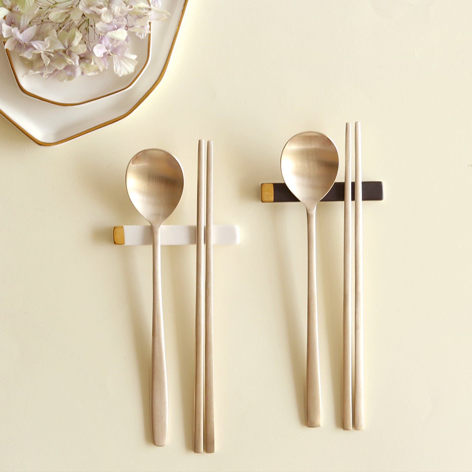 Notdam Bangjja Brass Spoon and Chopstick Set for 5 - view 5