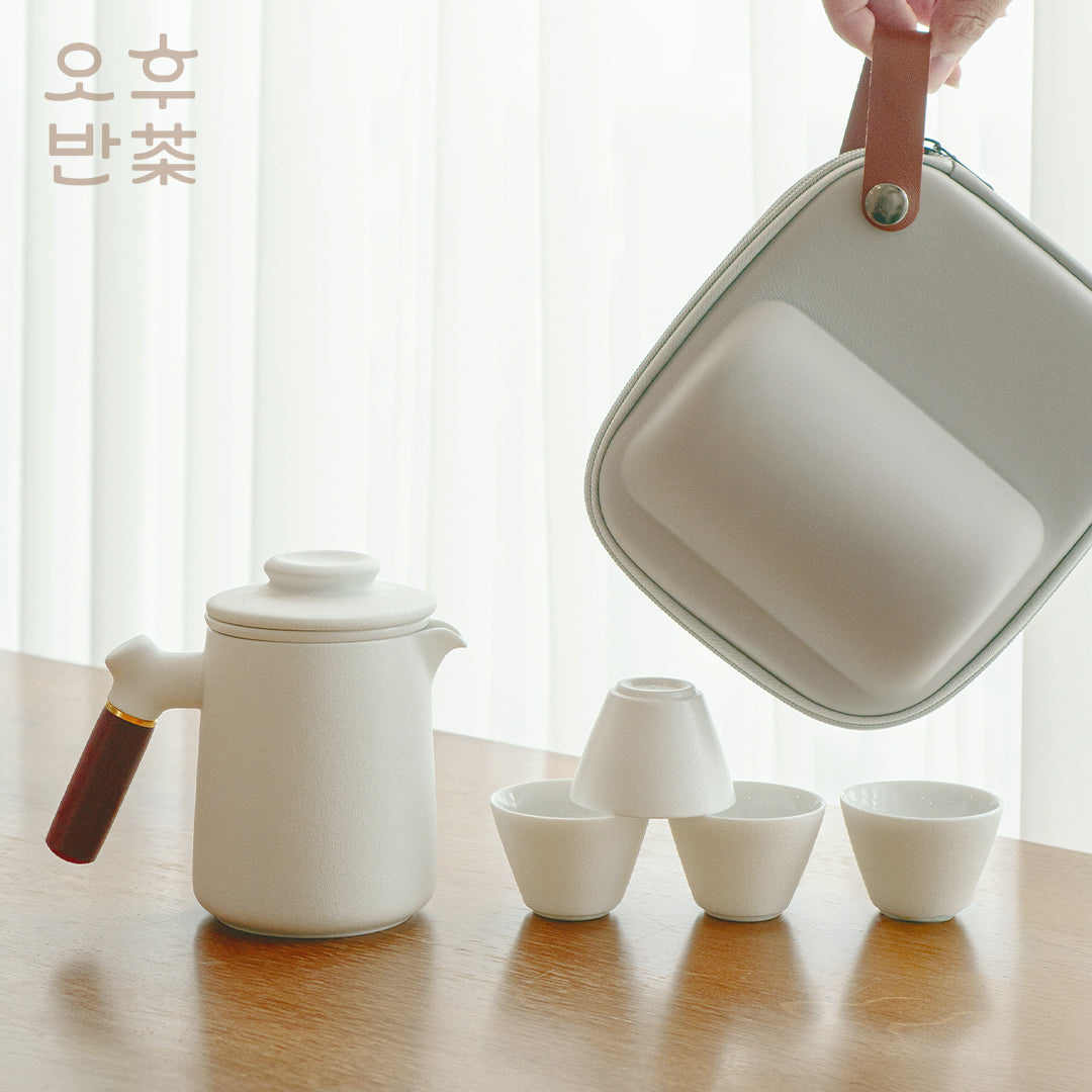 KOHGANE Korean Teapot Teacup Ceramic Portable - Tea Ritual Object - view 2