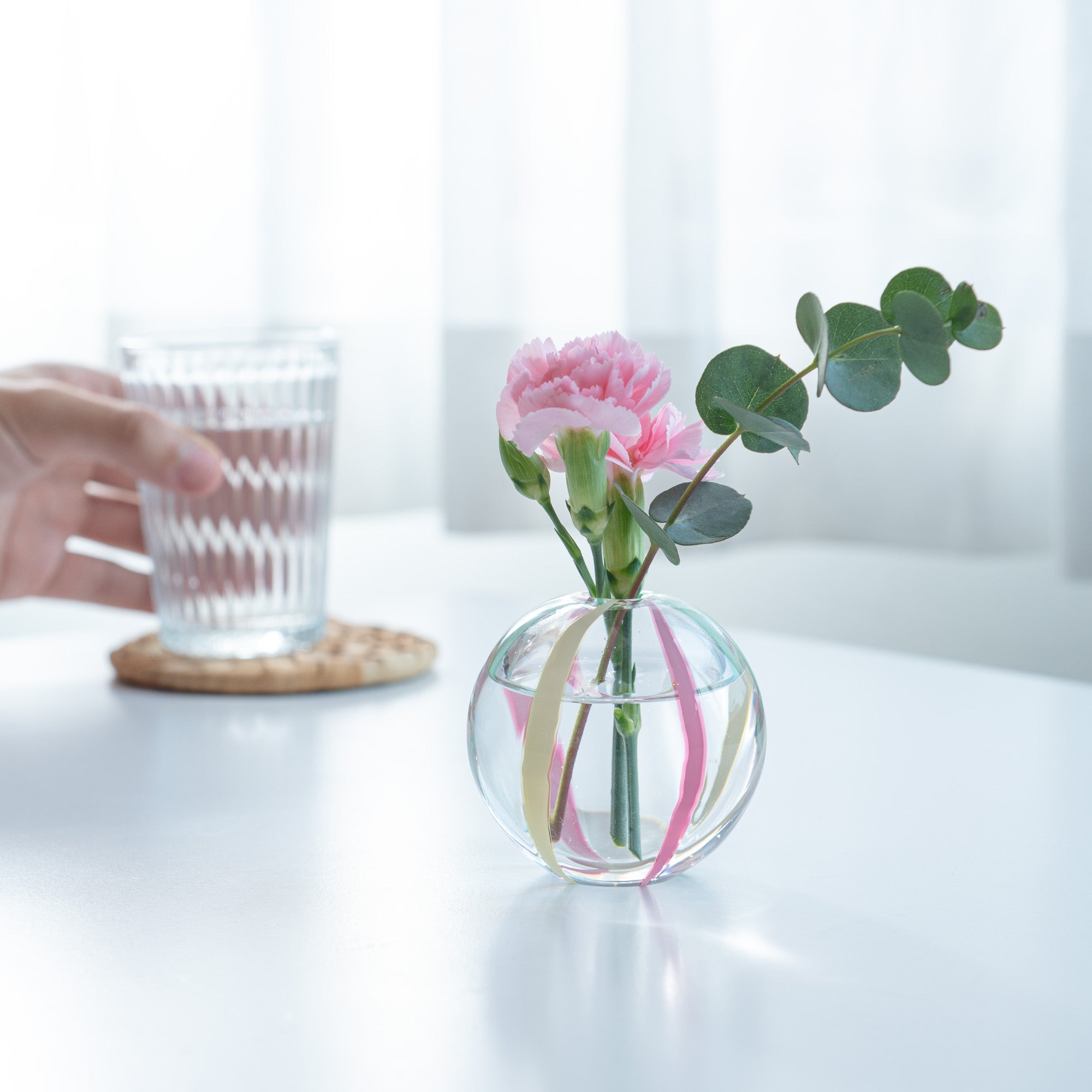 Musubi Kiln Colorful Globe Flower Vase