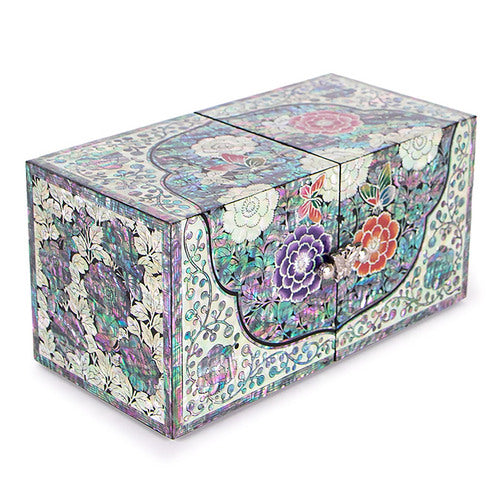 Najeon Mother-of-Pearl Jewelry Box - Peony, Large - view 4