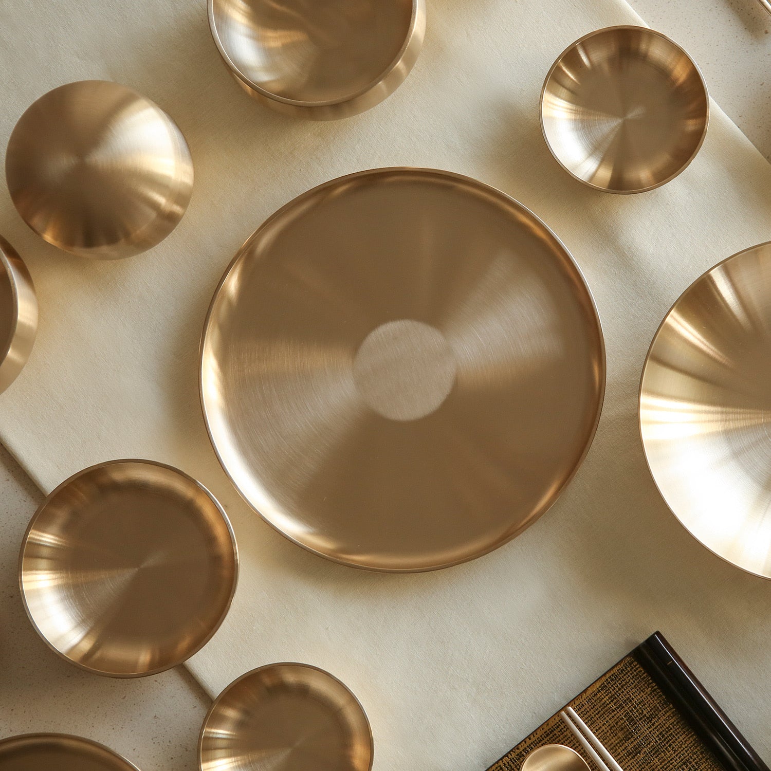 Notdam Bangjja Brass Dinnerware Set for 4 - Luster - view 4