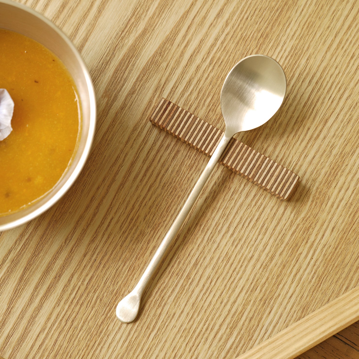 Notdam Bangjja Brass Round Ice Cream Spoon Set of 2 - view 7