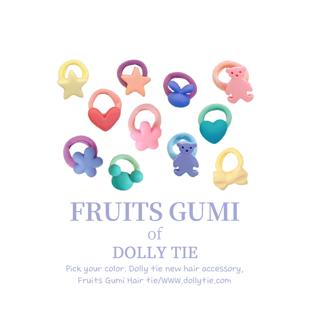 Dolly Tie Korean Hair Accessory - Handmade Seoul Design No.25 - view 2