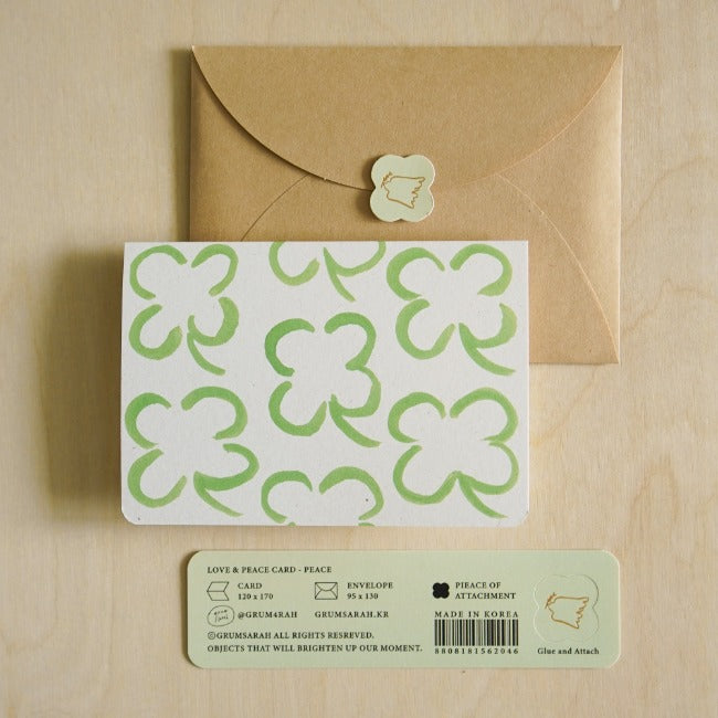 Inside Object Stationery — Love&Peace 카드-Peace