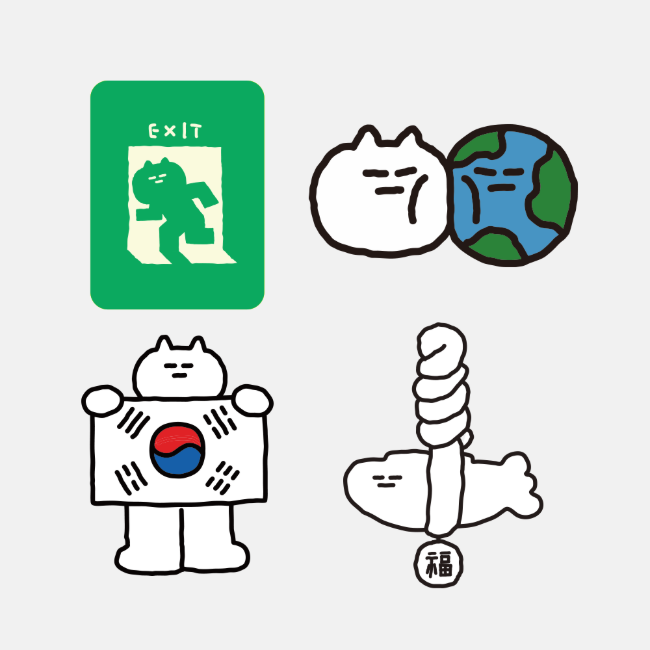 Inside Object Living — 쏘쏘런드리 아크릴 마그넷 4종