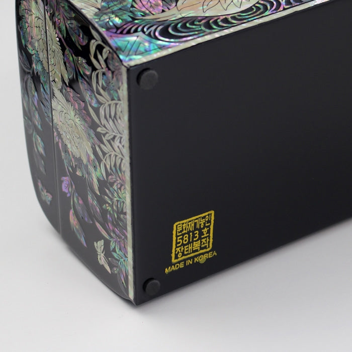 Najeon Mother-of-Pearl Jewelry Box - Peony, Gold - view 5