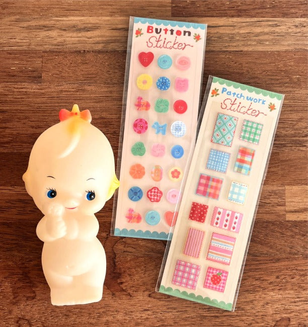 Inside Object Sticker — 단추 & 패치워크 스티커