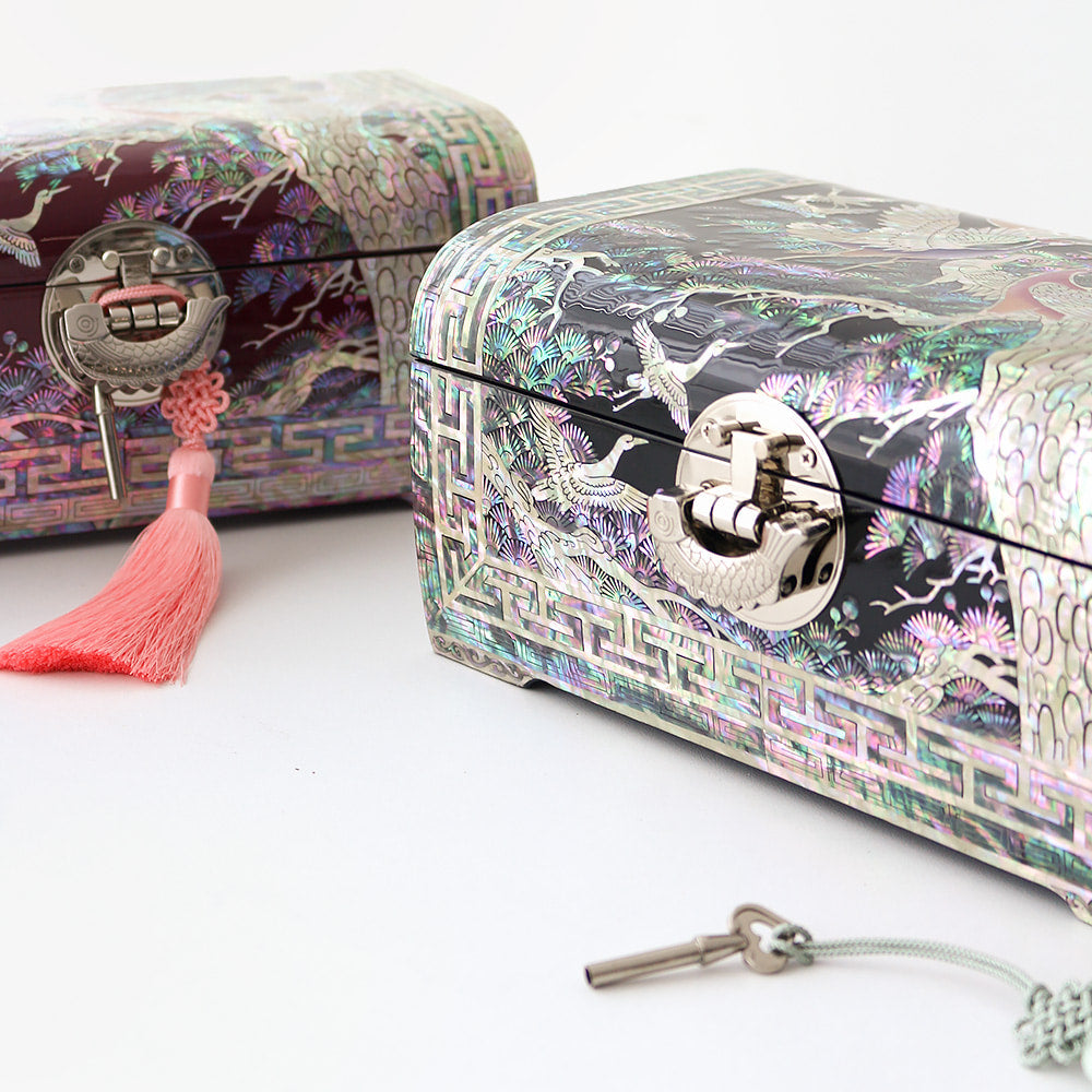 Najeon Mother-of-Pearl Jewelry Box - Crane 24cm - view 6