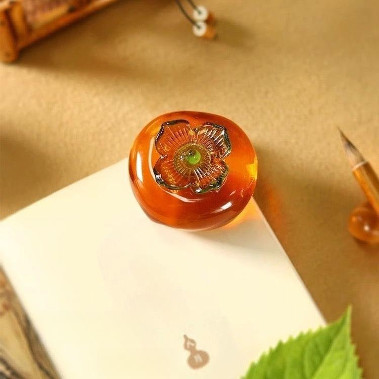 KOHGANE Korean Glass Paperweight - Tea Ritual Object - view 3