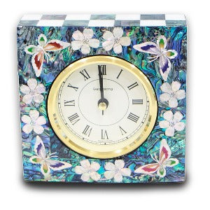 Najeon Mother-of-Pearl Clock - Crane - view 3
