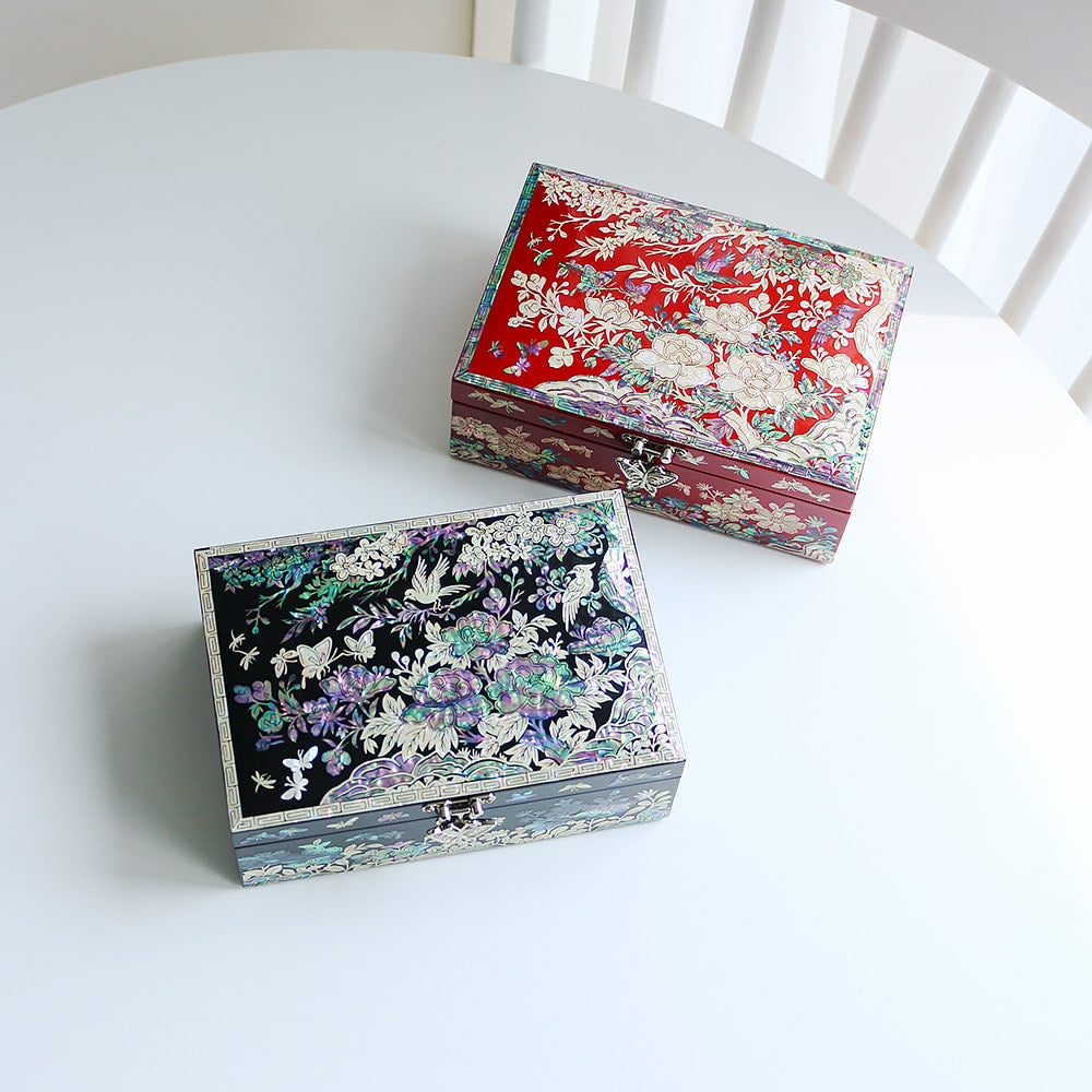 Najeon Mother-of-Pearl Jewelry Box - Plum Blossom 18cm - view 6