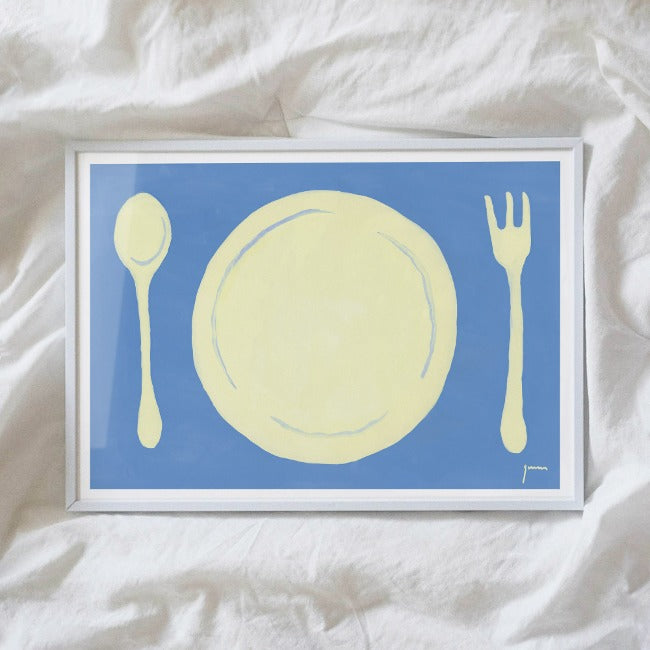 Inside Object Living — A3포스터 Blue table