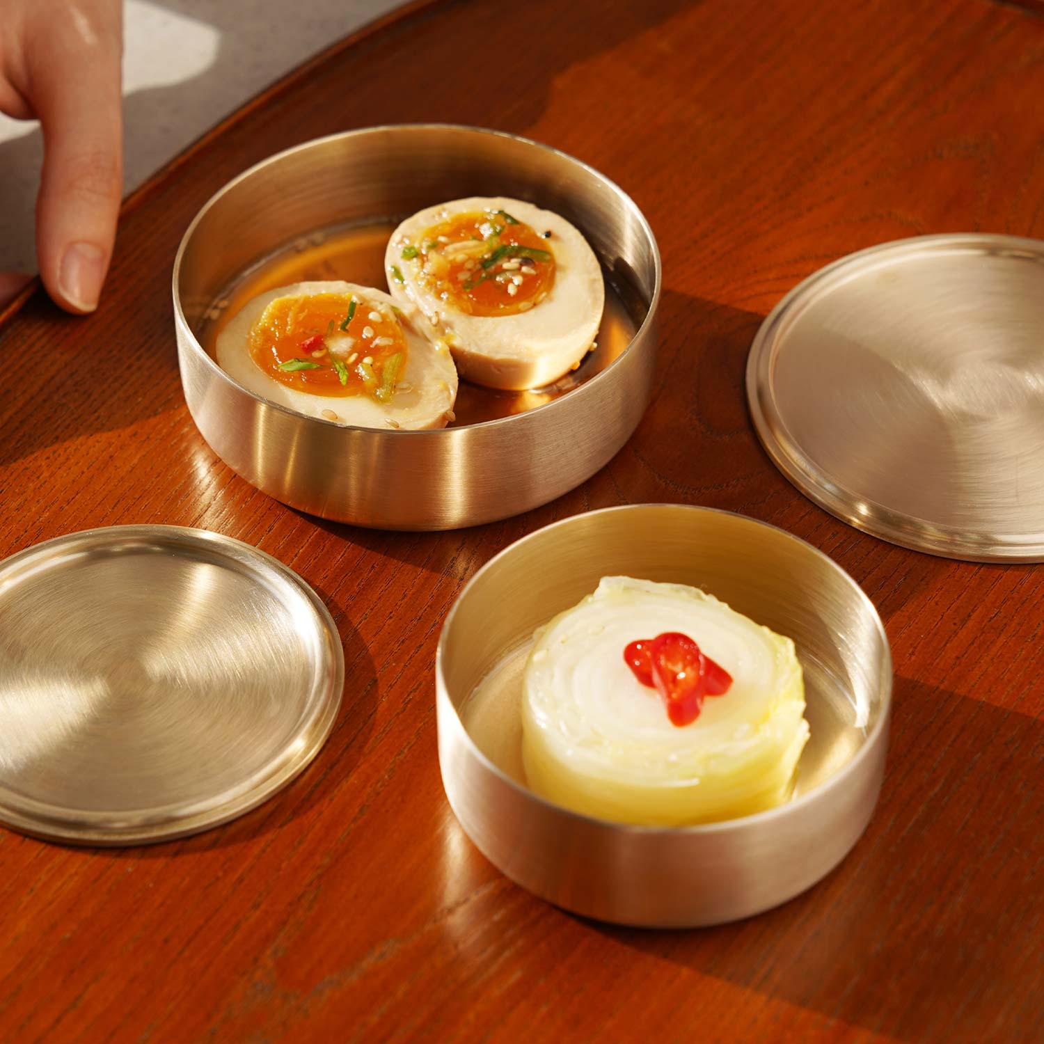 Notdam Bangjja Brass Stacking Side Dish Bowl - Medium - view 3
