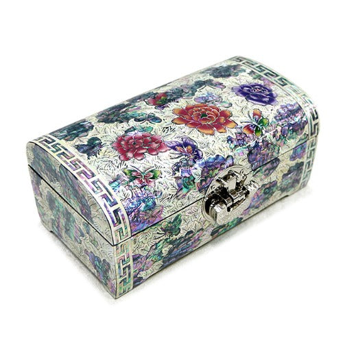 Najeon Mother-of-Pearl Jewelry Box - Peony, 2 - Tier, Small (by Oh Myung - ho)