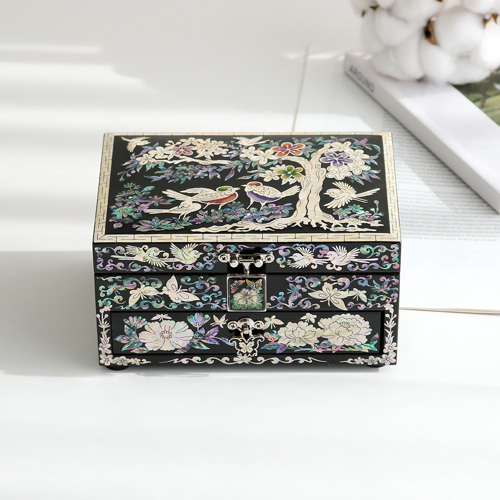 Najeon Mother-of-Pearl Jewelry Box - Plum Blossom 16cm - view 5