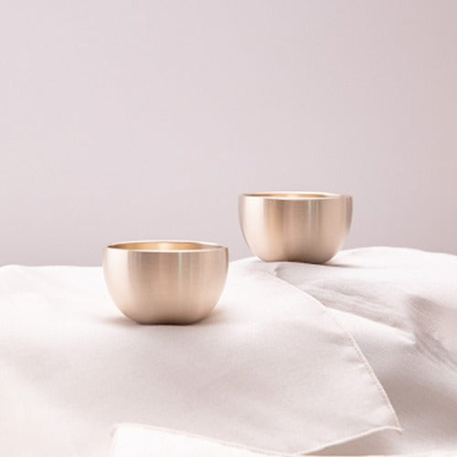 Bangjja Brass Soju Cup - Cheongdam (Set of 2)