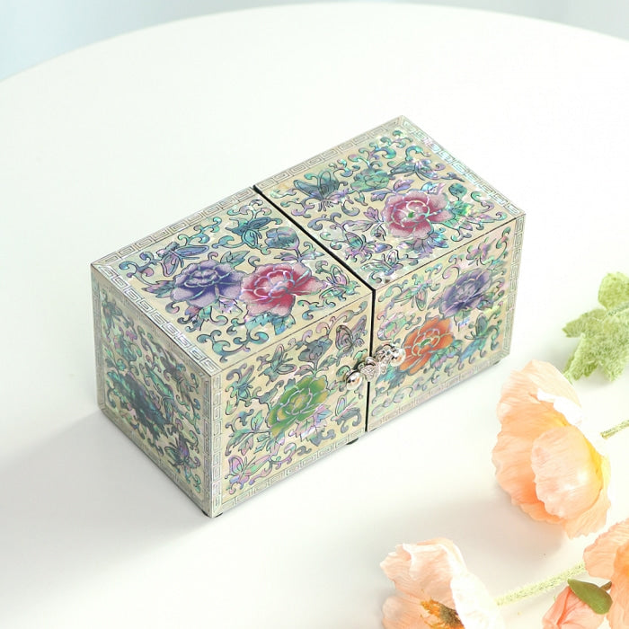 Najeon Mother-of-Pearl Jewelry Box - Crane & Pine (VI) - view 4