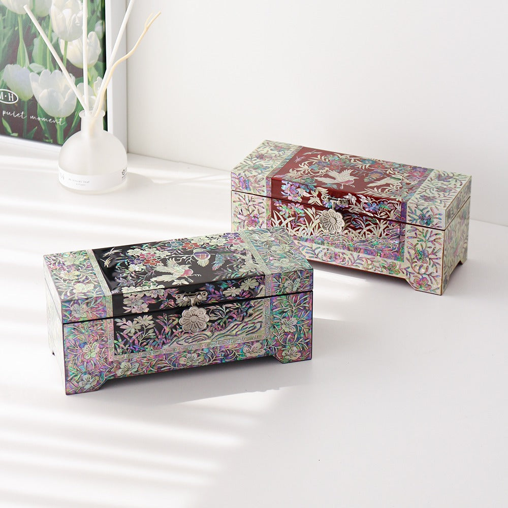 Najeon Mother-of-Pearl Jewelry Box — Plum Blossom 24cm