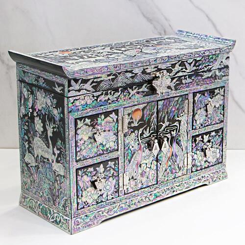 Insadong Craft Korean Mother-of-Pearl Lacquerware - Handmade Seoul Design No.10 - view 4