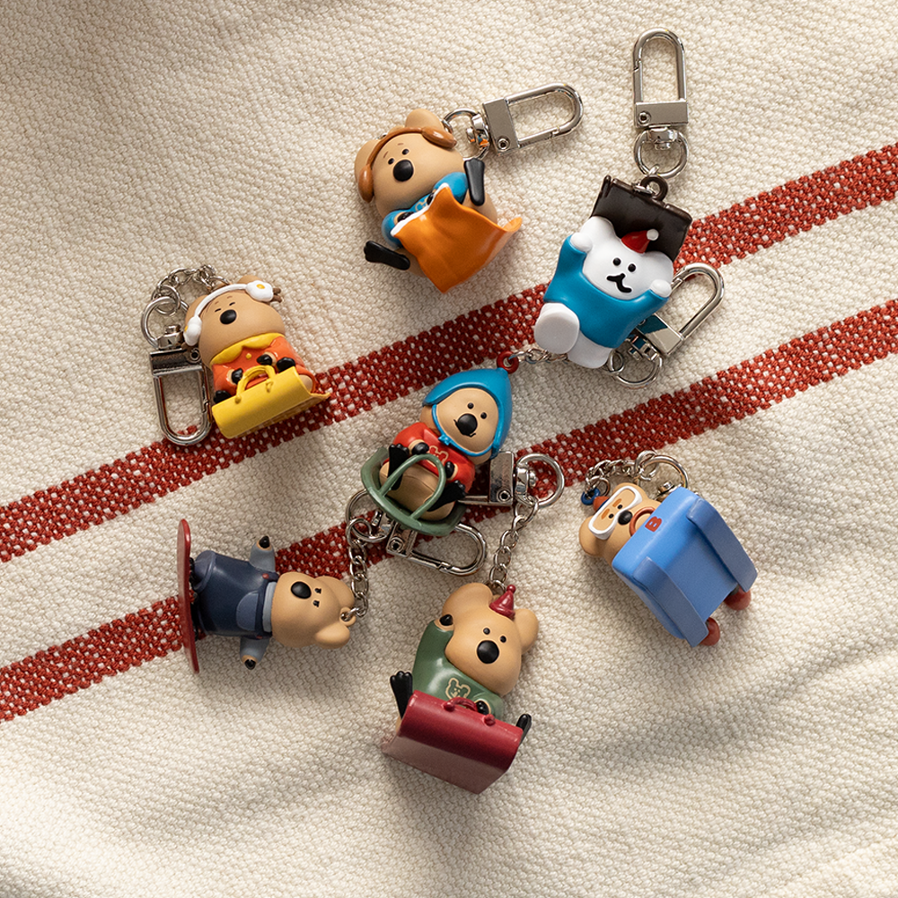 Inside Object Korean Character Keyring - Handmade Seoul Design No.9 - view 3