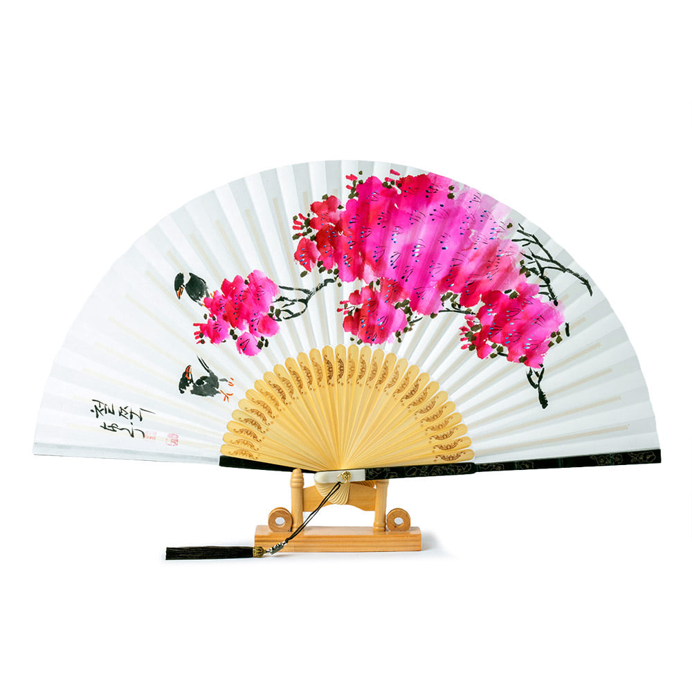 Korean Folding Fan - Black (III) - view 7