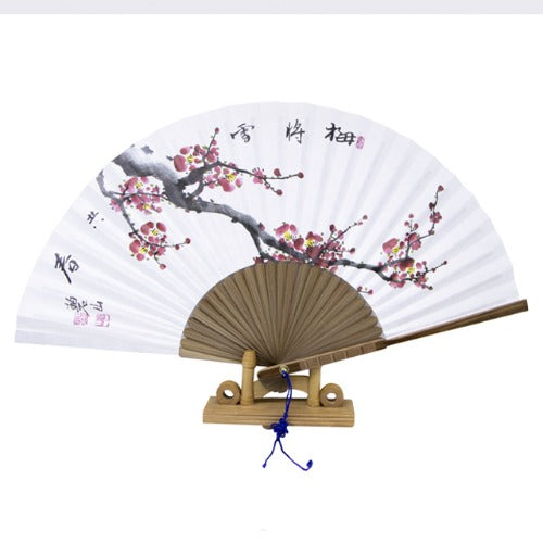 Korean Folding Fan - Plum Blossom (II)