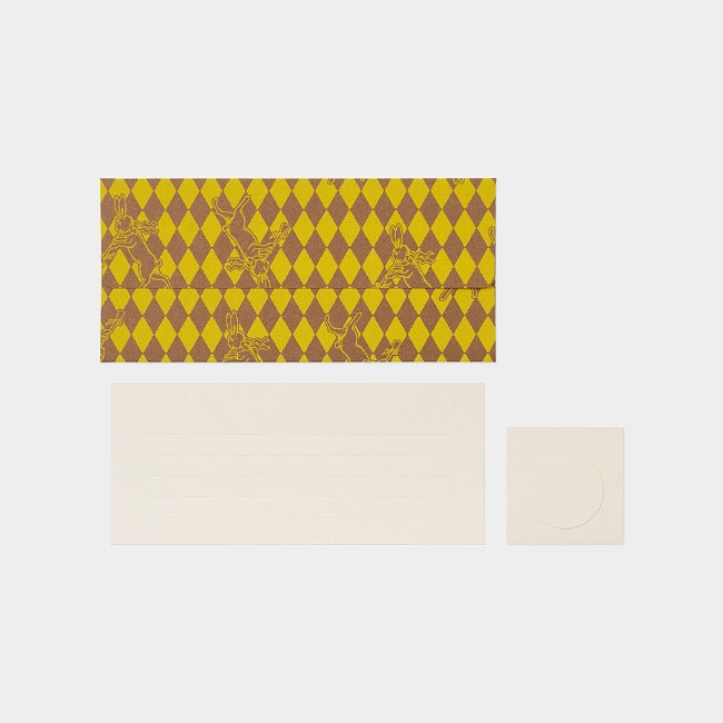 Inside Object Stationery — Money envelope/card - Trumpeter rabbit