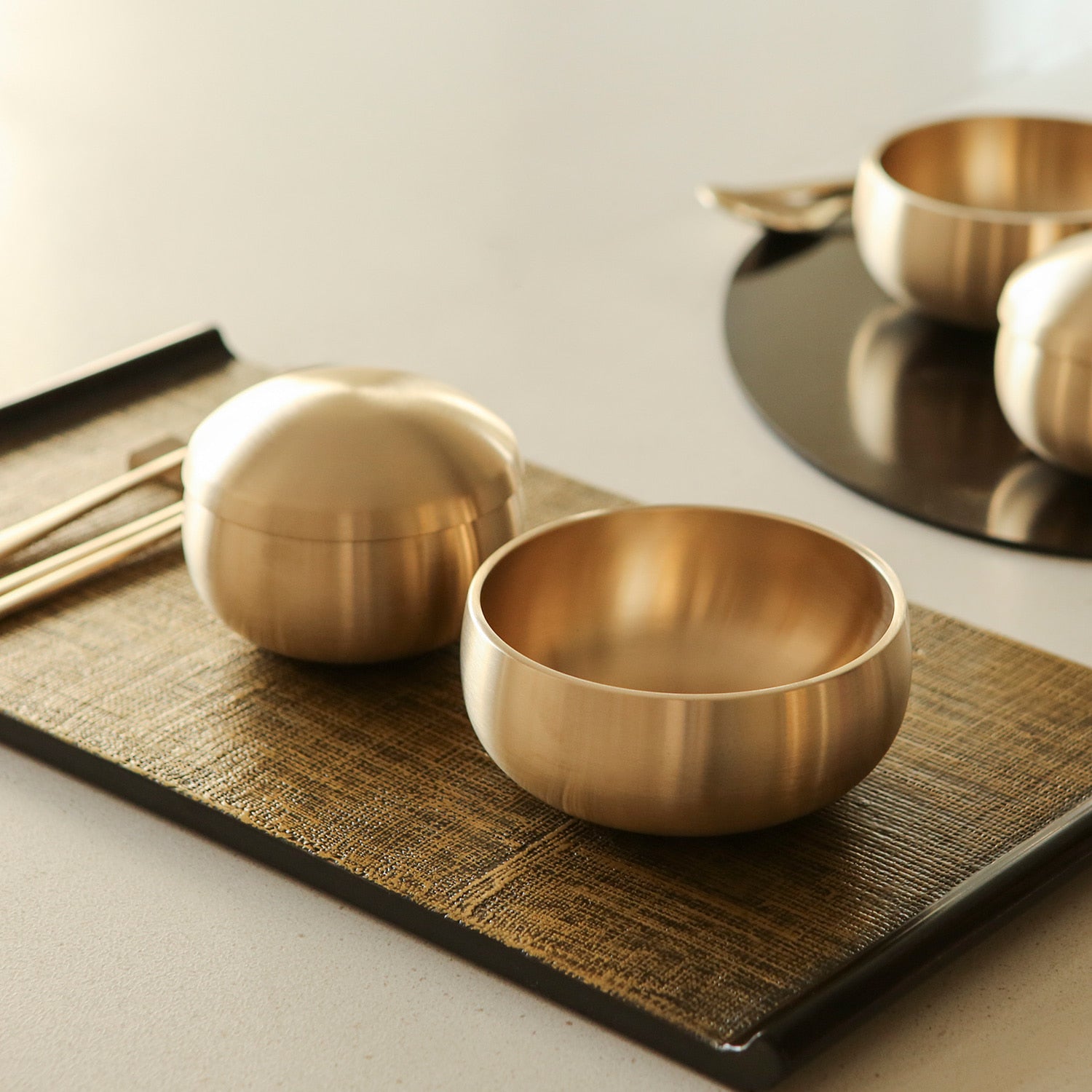 Notdam Bangjja Brass Dinnerware Set for 2 - Luster - view 2