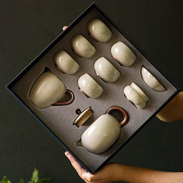 KOHGANE Korean Tea Set Teapot Cooling Bowl Strainer - Tea Ritual Object - view 5