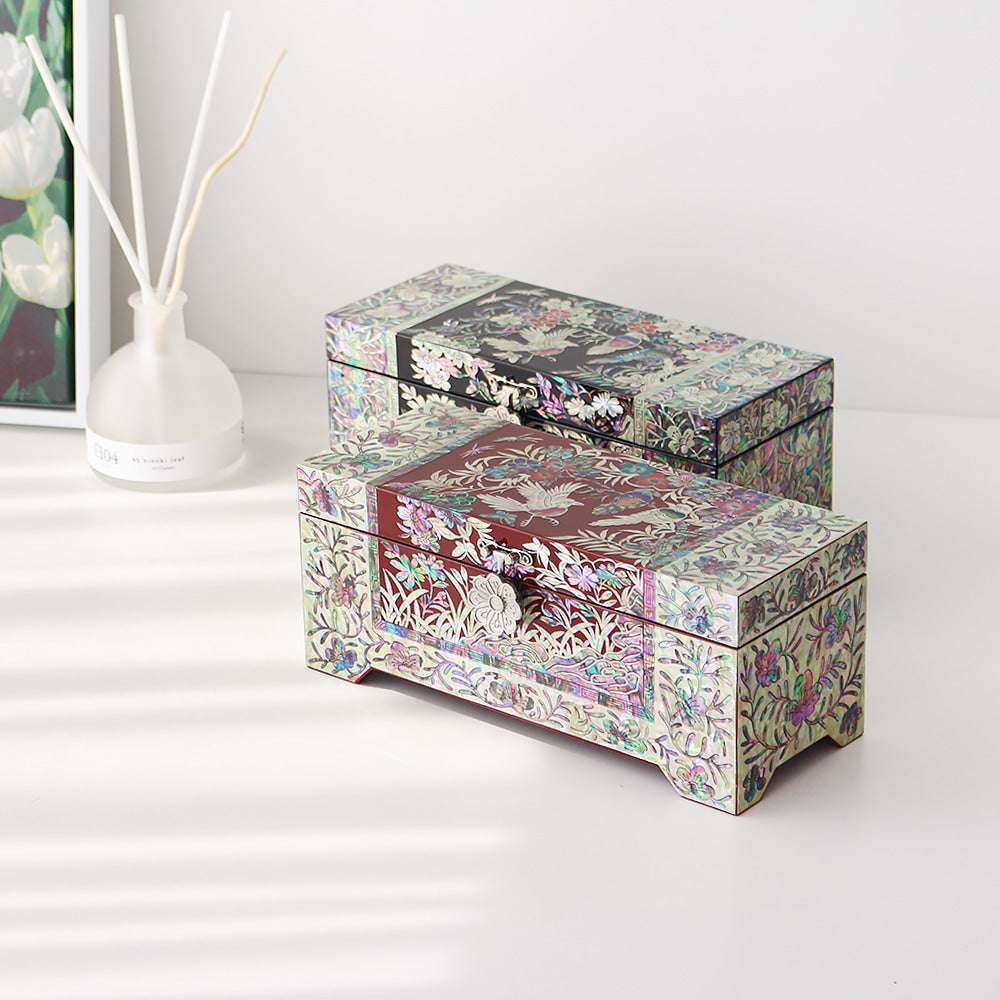 Najeon Mother-of-Pearl Jewelry Box - Plum Blossom 24cm