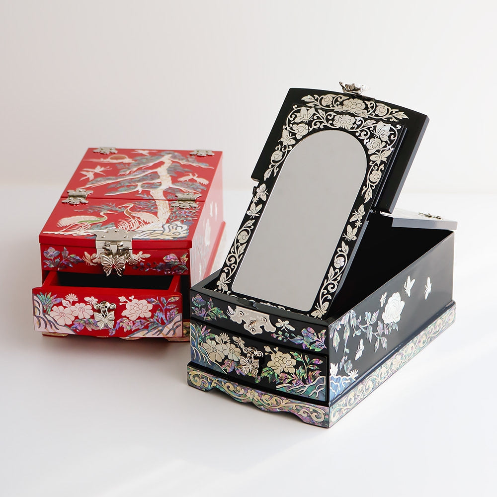 Najeon Mother-of-Pearl Jewelry Box - Peony (IX) - view 3