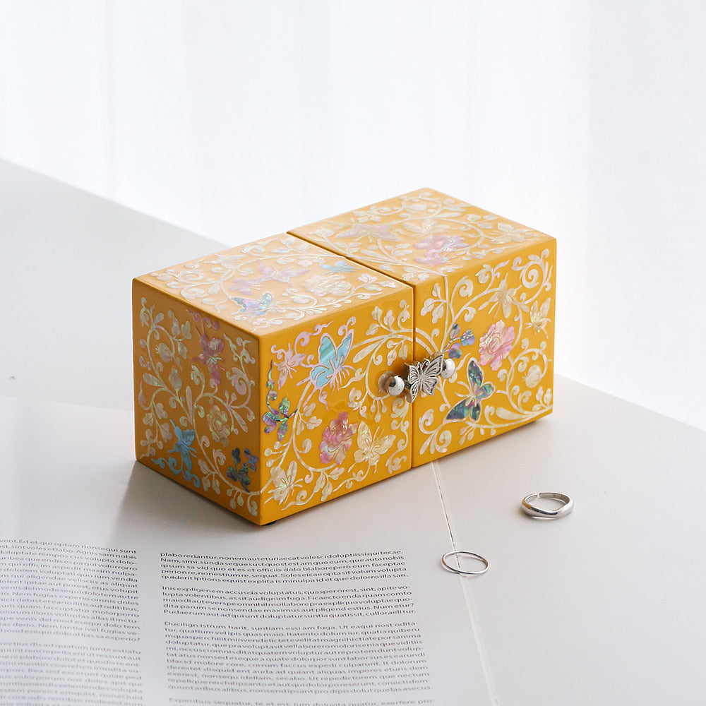 Najeon Mother-of-Pearl Jewelry Box - Peony 5cm - view 6