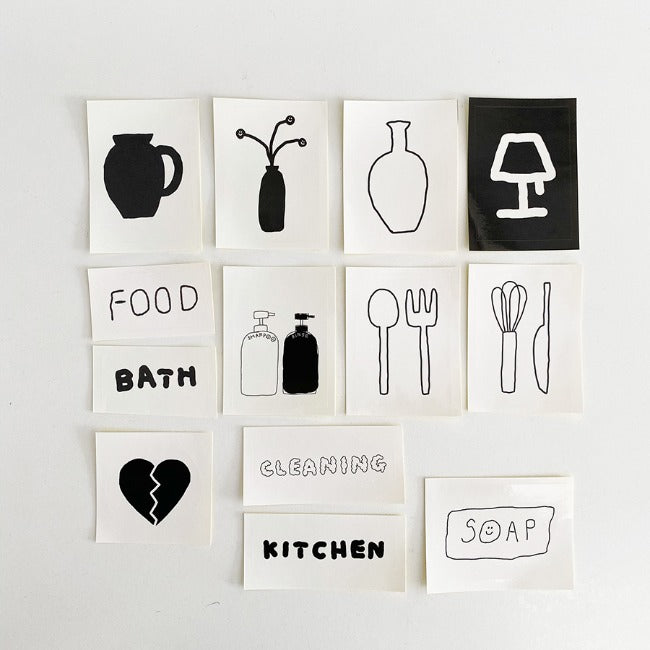 Inside Object Stationery — IN THE BOX STICKER SET_KITCHEN