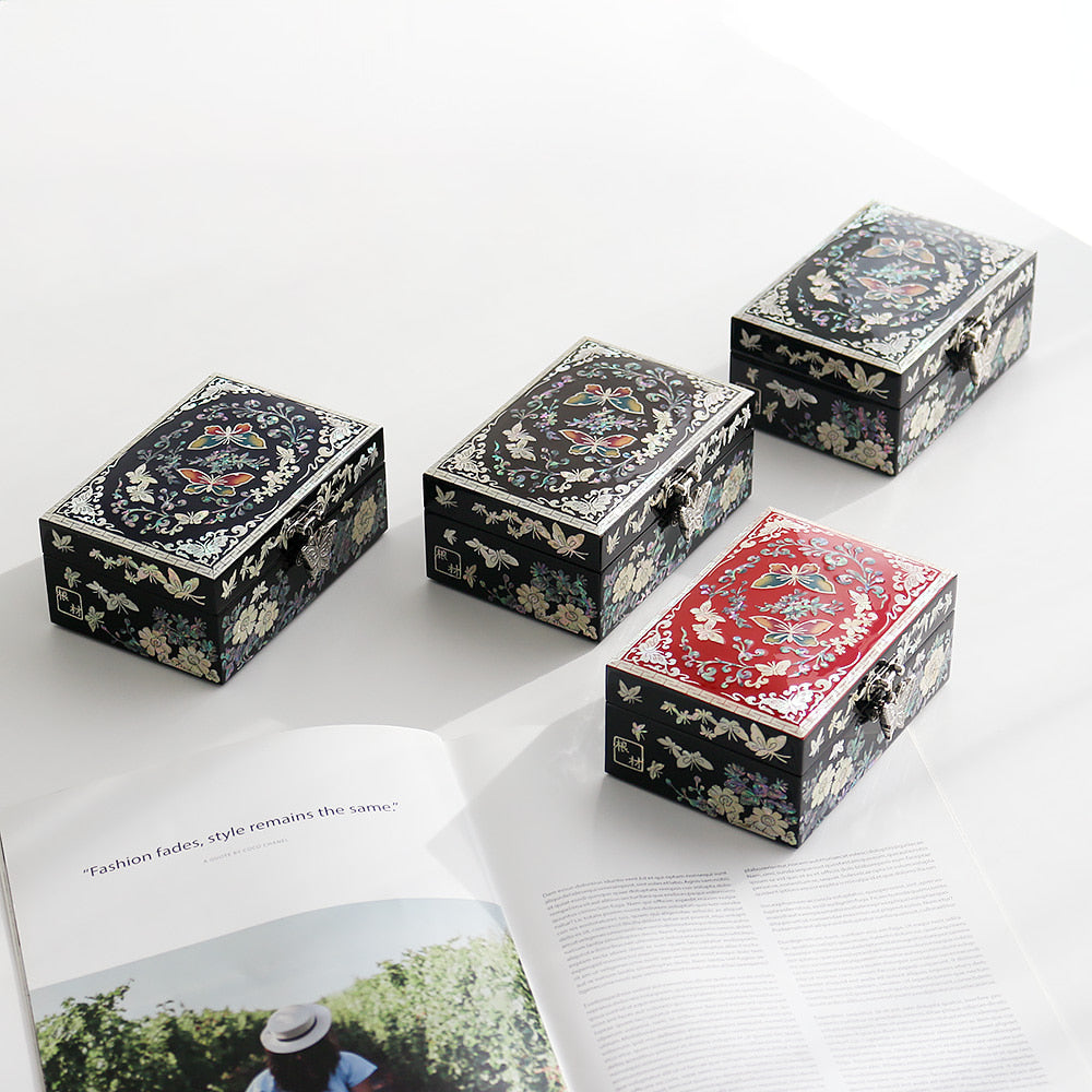 Najeon Mother-of-Pearl Jewelry Box — Butterfly 14cm