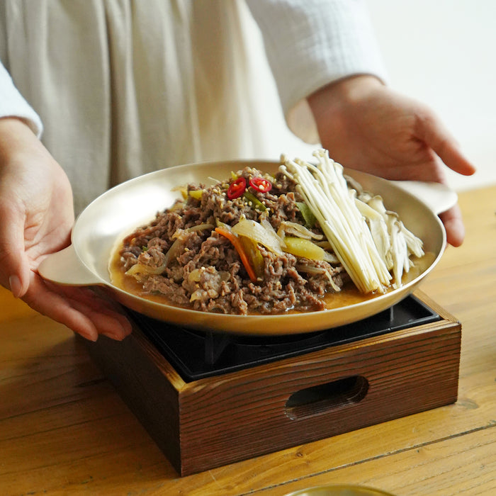 Bangjja Brass Direct-Flame Bulgogi Plate