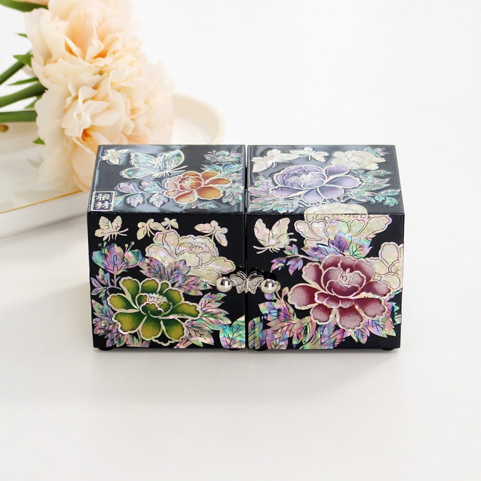 Najeon Mother-of-Pearl Jewelry Box - Peony, Small (by Kim Young - man) - view 2