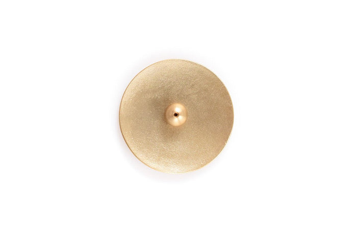 Juttoku Brass Incense Dish and Holder Set - Round