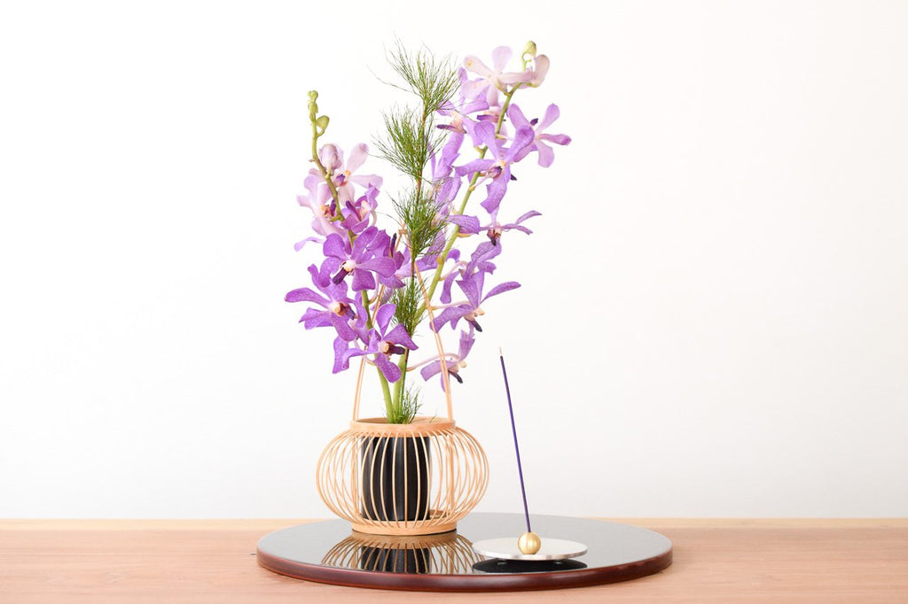 Juttoku Tin Incense Dish and Holder Set - Round - view 4