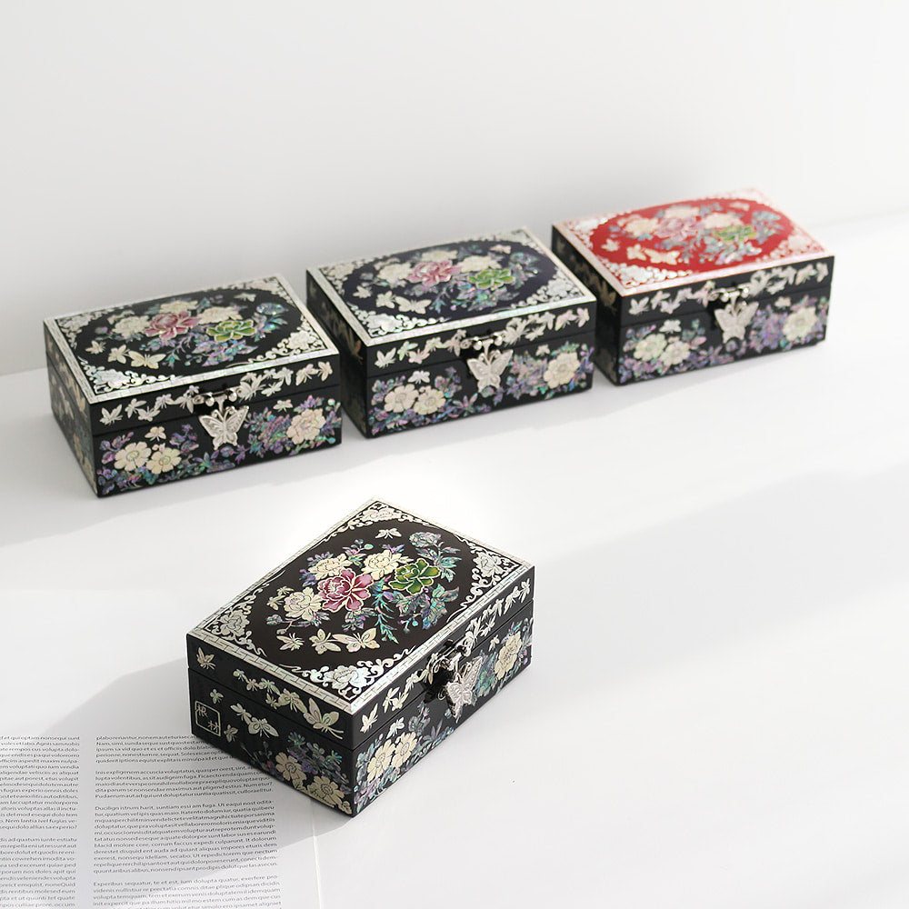 Najeon Mother-of-Pearl Jewelry Box - Peony (VII) - view 3