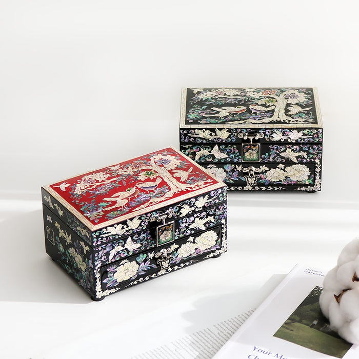 Najeon Mother-of-Pearl Jewelry Box — Plum Blossom 16cm