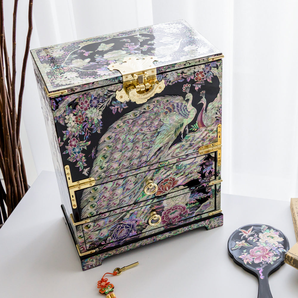 Najeon Mother-of-Pearl Jewelry Box - Black, Large - view 4