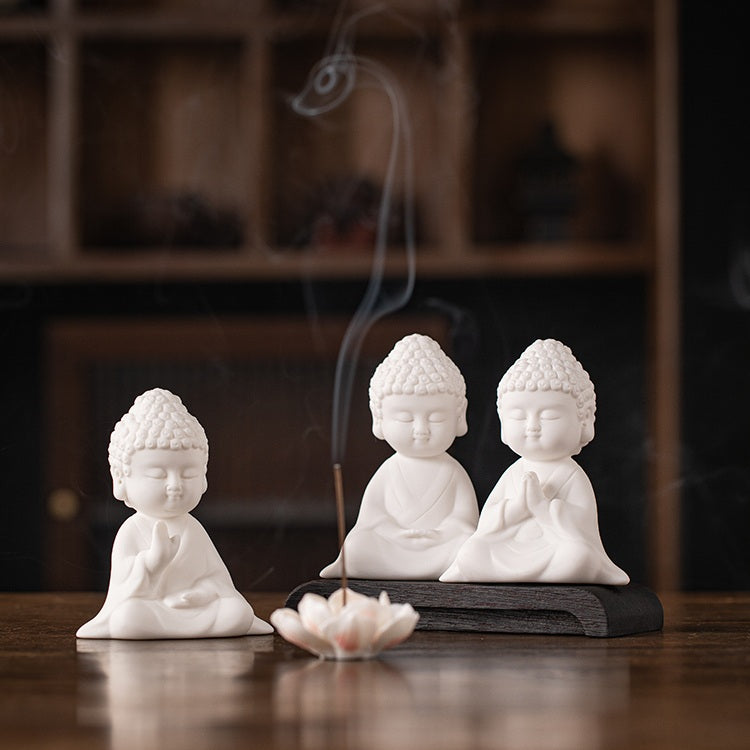 KOHGANE Korean Ceramic Lotus Holder - Tea Ritual Object - view 2