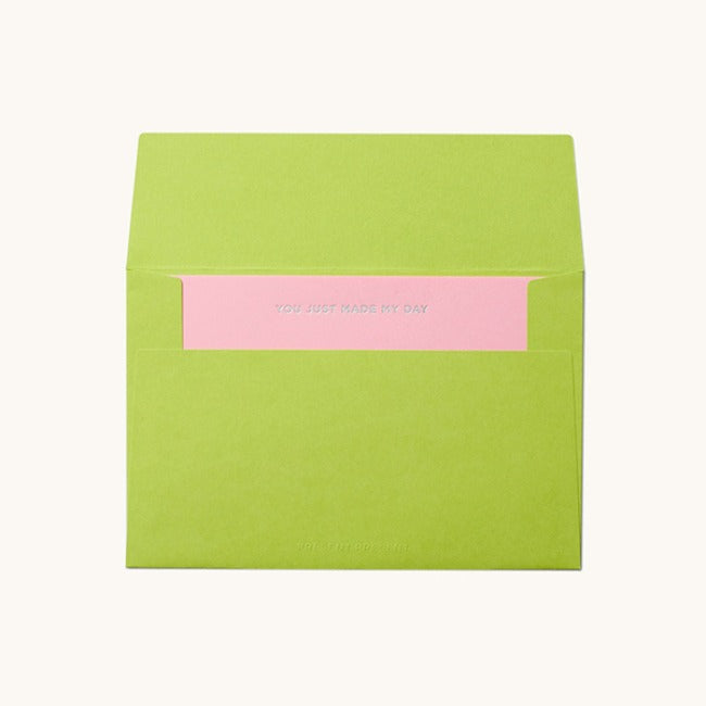 Inside Object Stationery — YOU JUST MAKE MY DAY