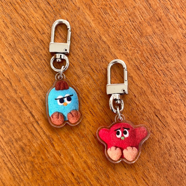Inside Object Korean Character Keyring - Handmade Seoul Design No.20 - view 3