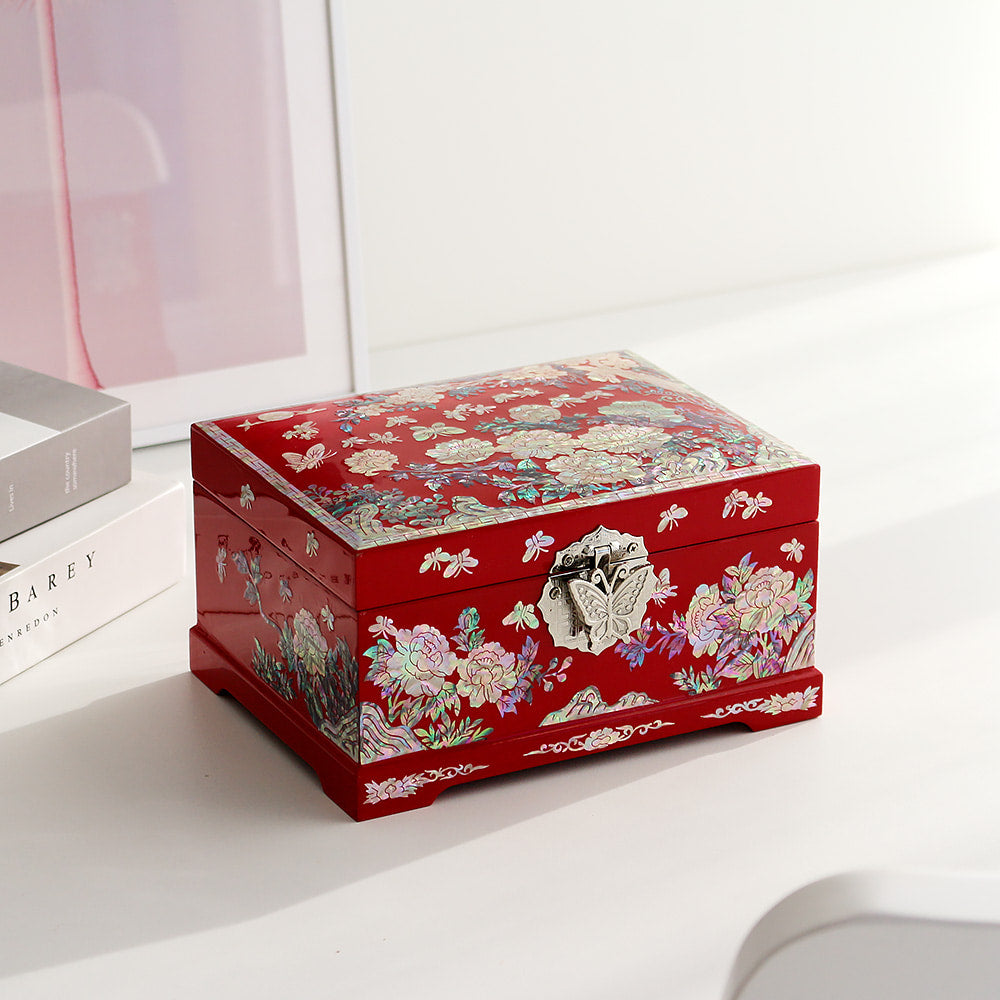 Najeon Mother-of-Pearl Jewelry Box - Peony (VIII) - view 2