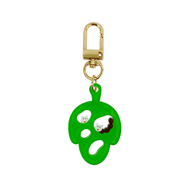 Inside Object Keyring — 벌레먹은 나뭇잎 키링